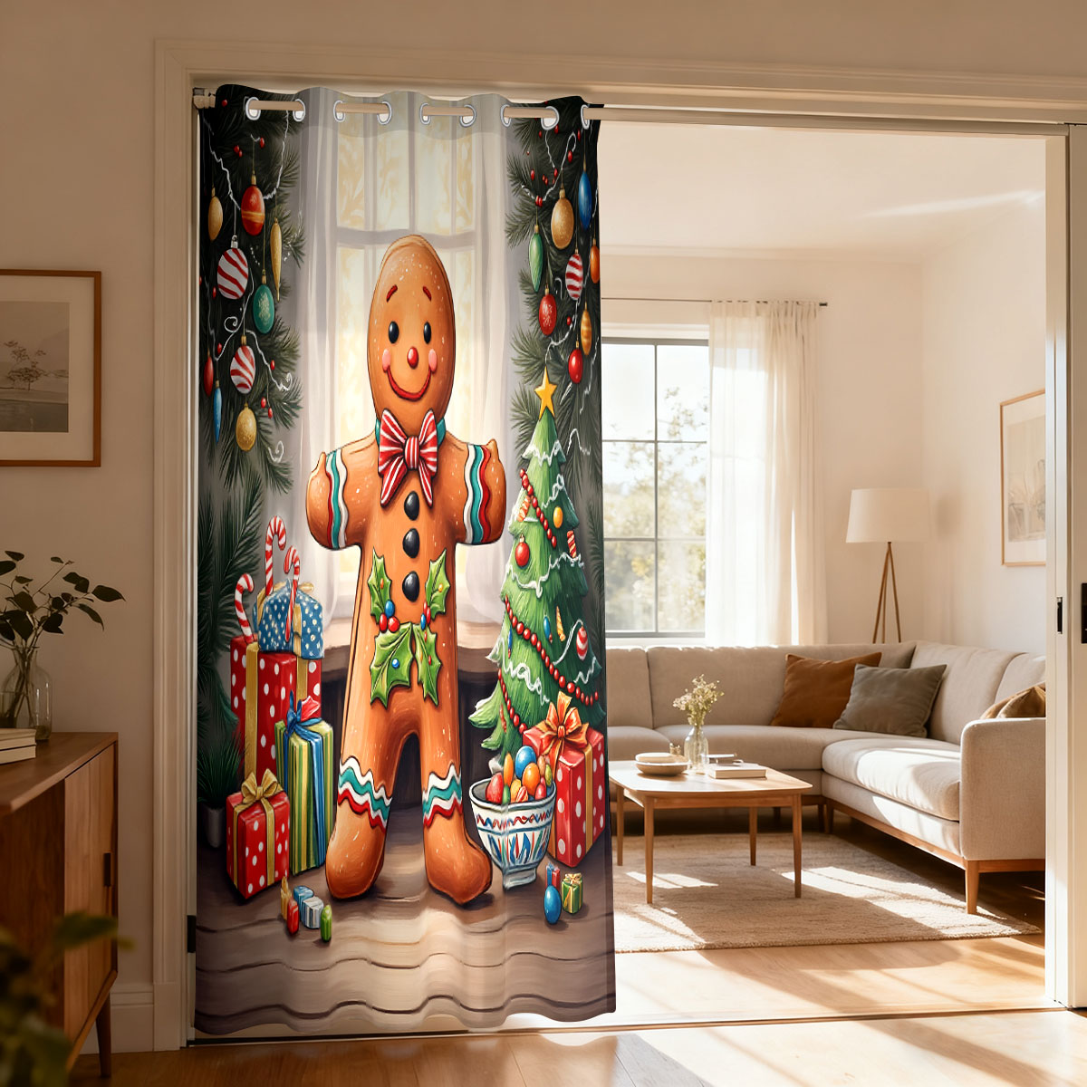Mens Xmas Fashion - Christmas Gingerbread Man Xmas Decor Single