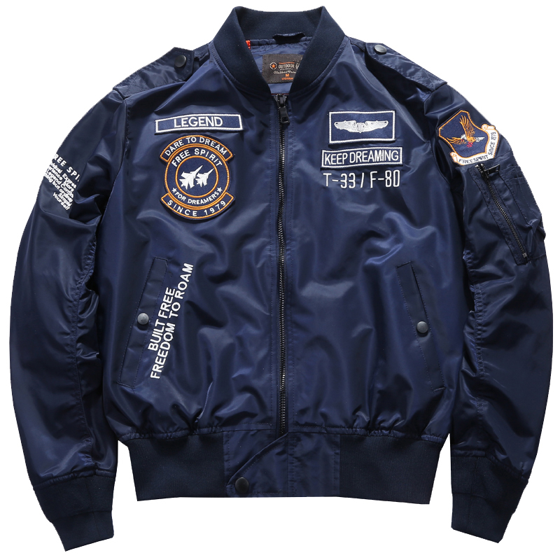 Varsity Jacket Letterman - Men's Spring Tactical Army MA-1 Flight