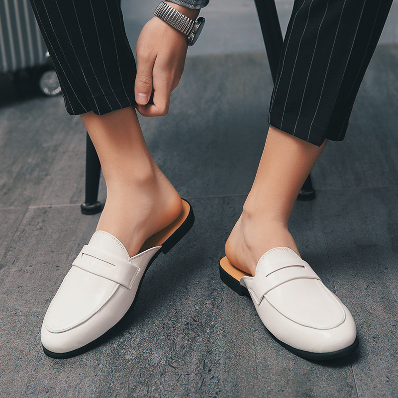 Men'S Fashion Loafers - Italian Design Men Slippers Patent Leather