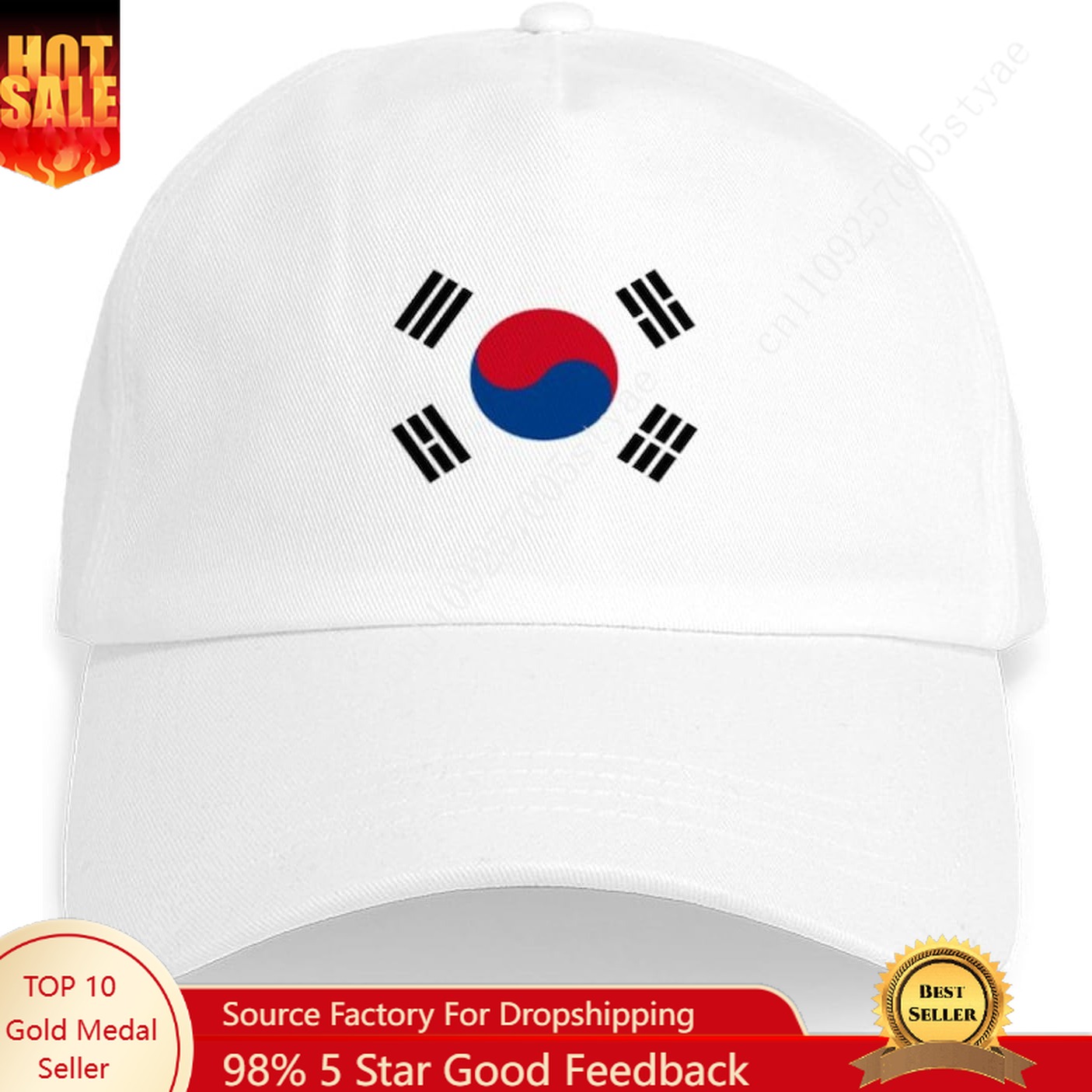 Men'S Fashion Korea - Seoul Korea FlagHat Man Woman Baseball