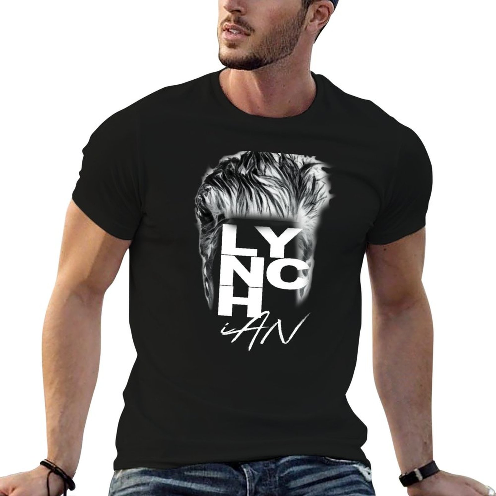 Men'S Fashion Haircuts - Lynch Haircut - Black T-Shirt Fashion