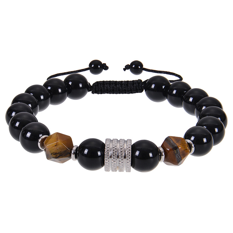Amazon Men'S Fashion - Cross-border Amazon stainless steel men bracelet