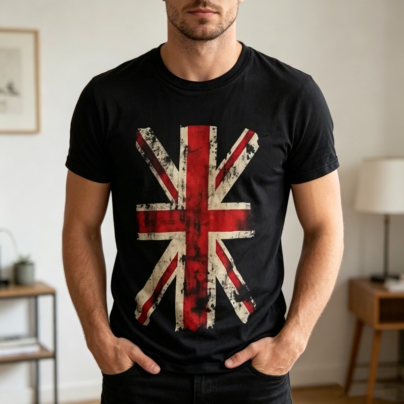 Union Jack Graphic Tshirt Vint - огляд і ціна Men'S Fashion Uk