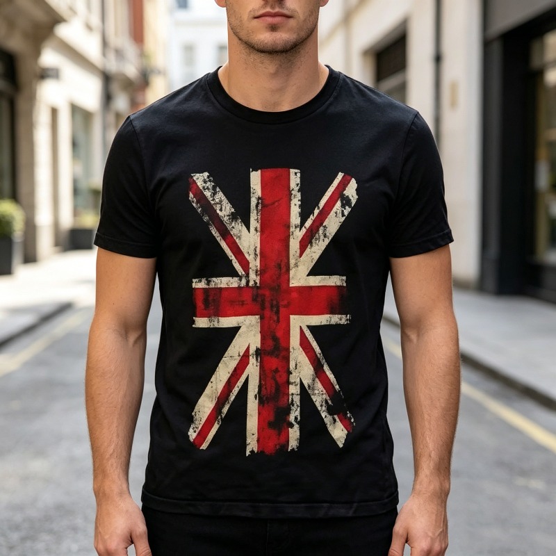 Union Jack Graphic Tshirt Vint - огляд і ціна Men'S Fashion Uk