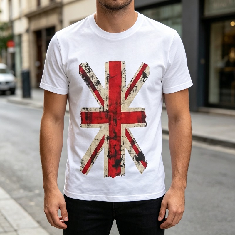 Union Jack Graphic Tshirt Vint - огляд і ціна Men'S Fashion Uk