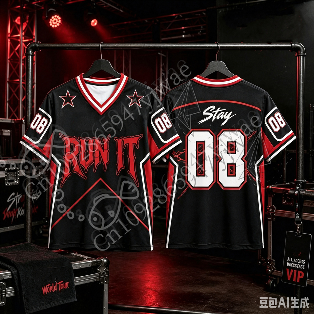 2026 Run It Jersey Kpop Concer - огляд і ціна Men'S Fashion V Neck T Shirts
