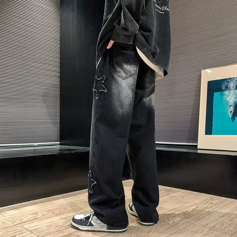 New Men's Star Embroidered Fas - огляд і ціна Men'S Fashion Nova Jeans