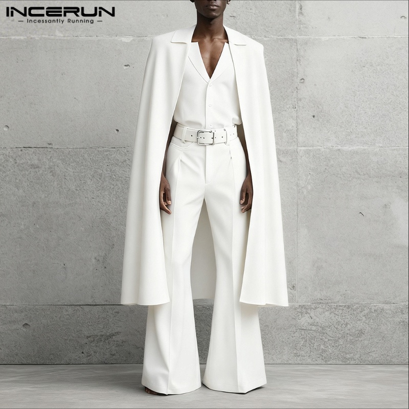 INCERUN Men Sets Solid Color L - огляд і ціна Men'S Fashion Loose Pants
