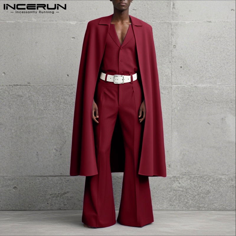 INCERUN Men Sets Solid Color L - огляд і ціна Men'S Fashion Loose Pants