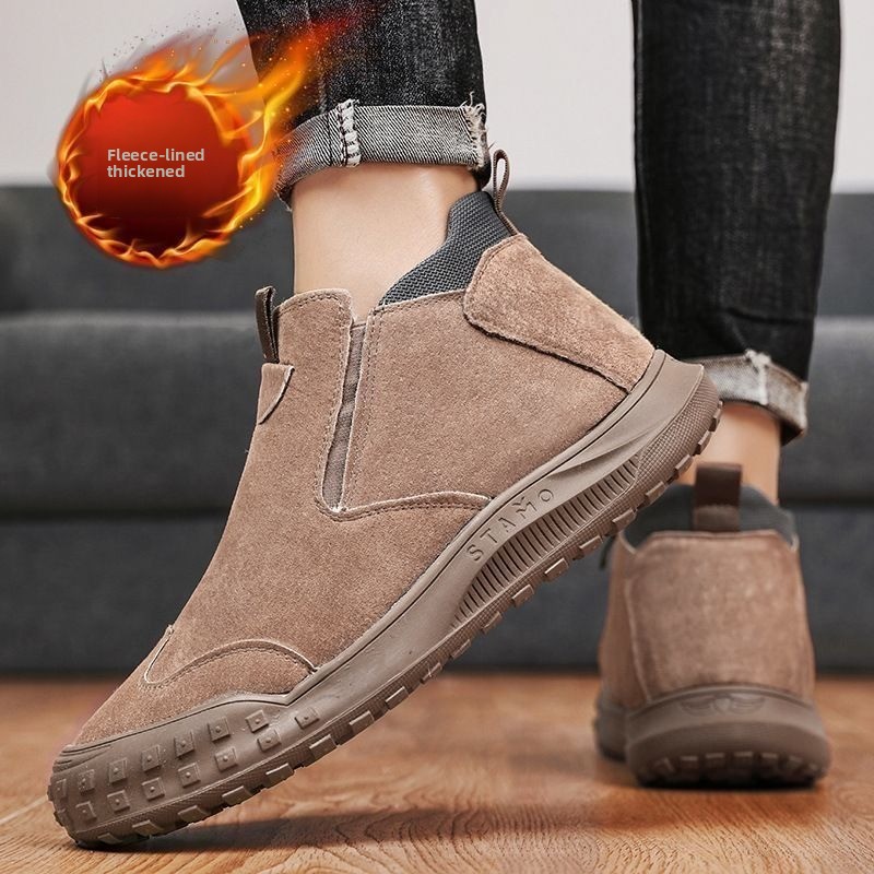 Winter Men's Shoes Plush Warm  - огляд і ціна Men'S Fashion Loafers