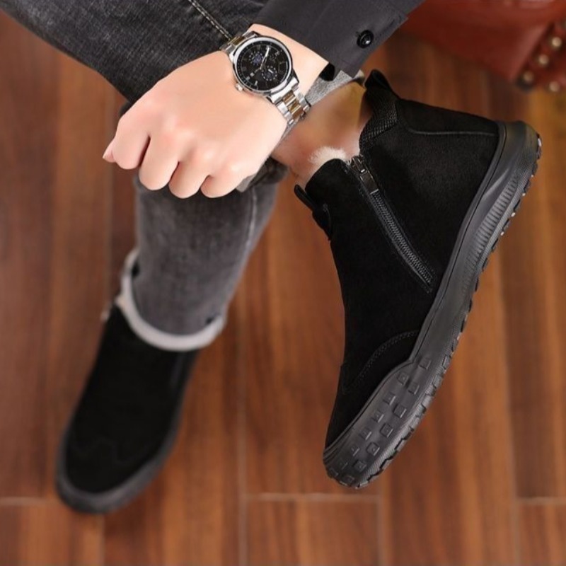 Winter Men's Shoes Plush Warm  - огляд і ціна Men'S Fashion Loafers