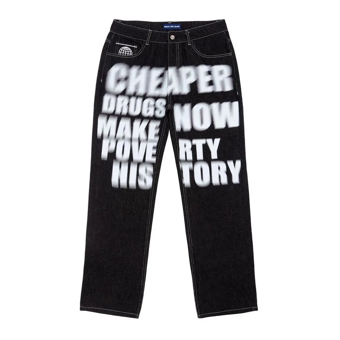 Best Selling blur letter print - огляд і ціна Men'S Fashion Nova Jeans