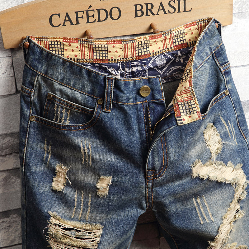 Ripped Hip-hop Denim Shorts Me - огляд і ціна Men'S Fashion Loose Pants