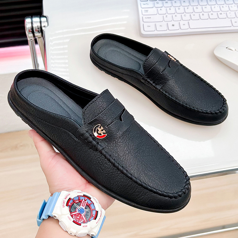 Men Slippers Fashion Leather L - огляд і ціна Men'S Fashion Loafers