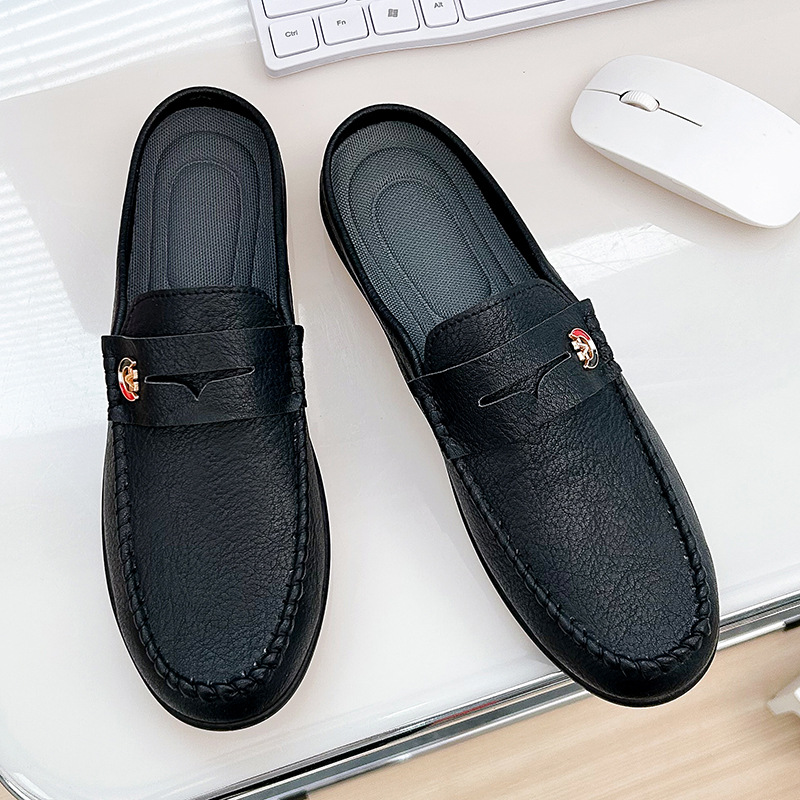 Men Slippers Fashion Leather L - огляд і ціна Men'S Fashion Loafers