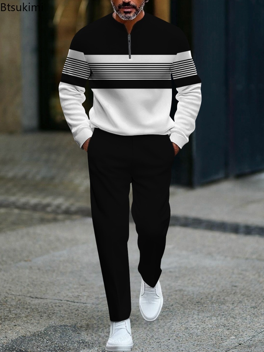 New Spring and Autumn Printed  - огляд і ціна Men'S Fashion Plus