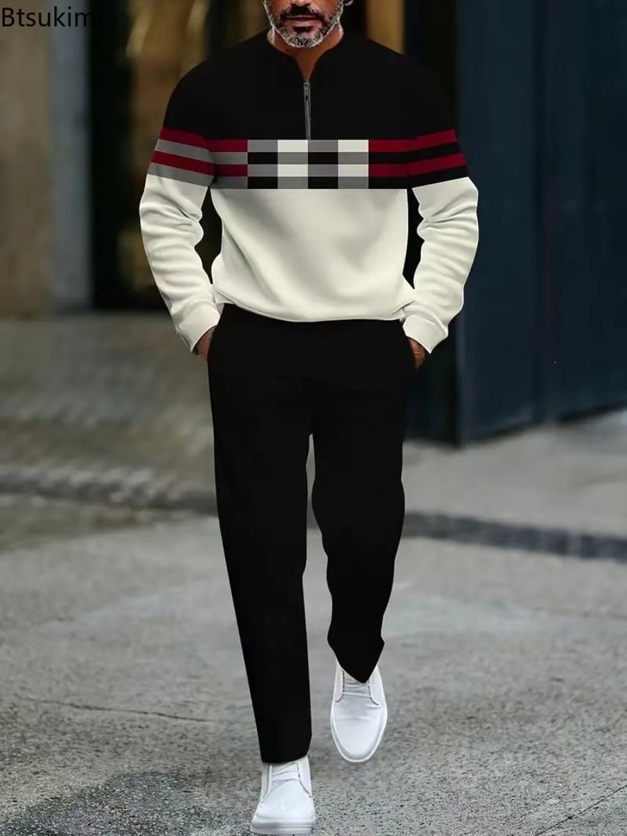 New Spring and Autumn Printed  - огляд і ціна Men'S Fashion Plus