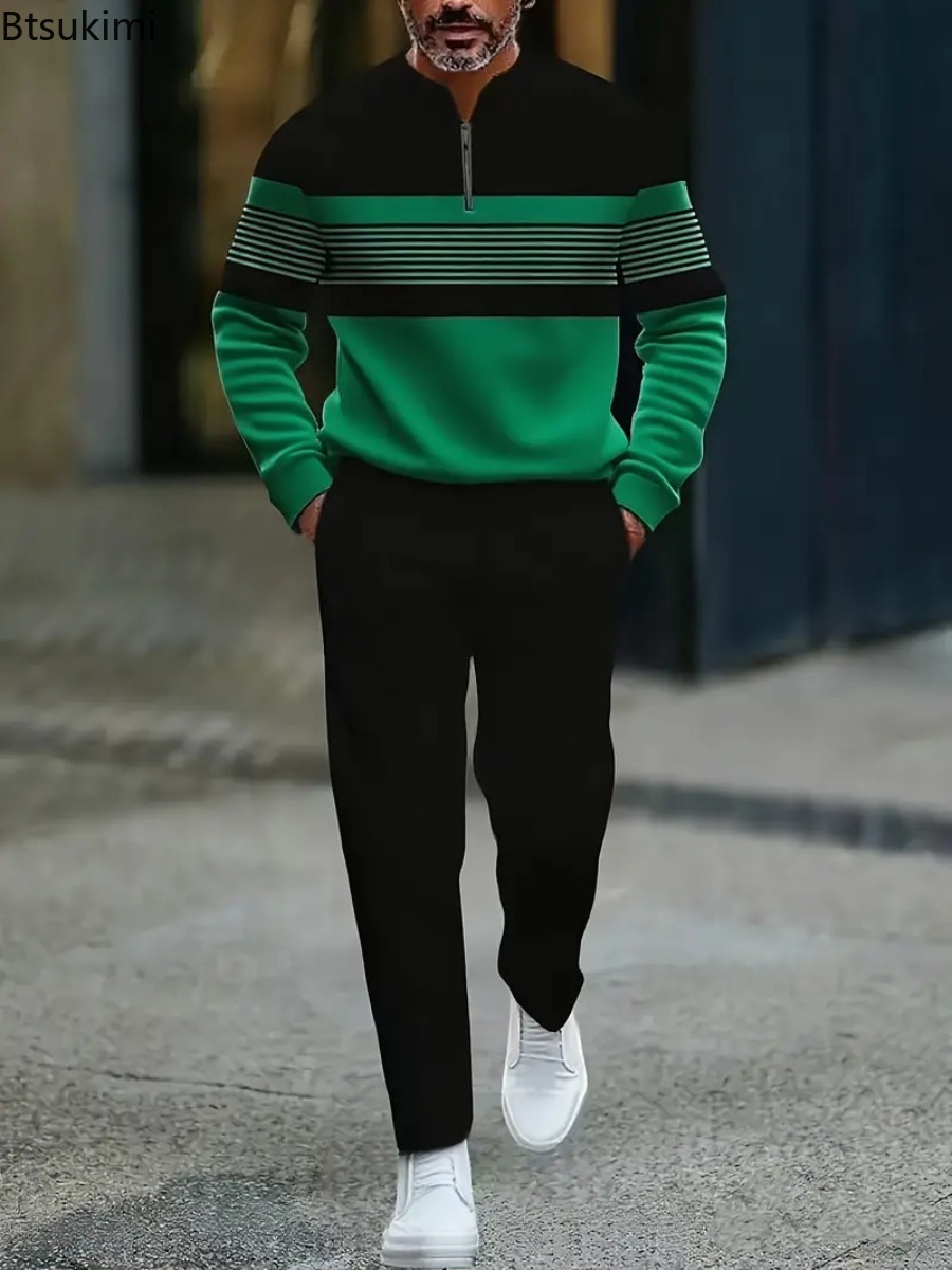New Spring and Autumn Printed  - огляд і ціна Men'S Fashion Plus