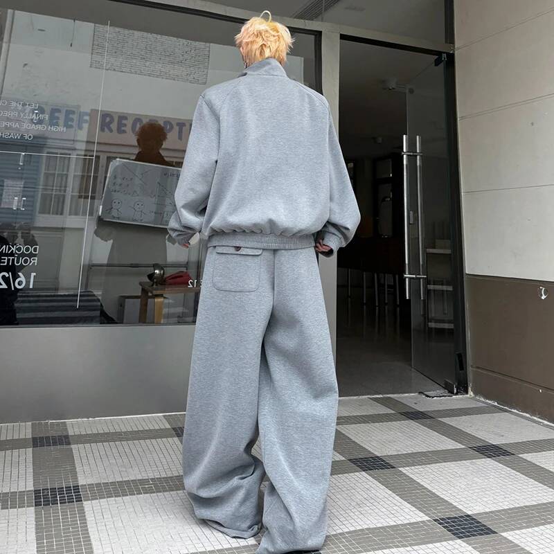 LUZHEN Color Cardigan 2026 PU  - огляд і ціна Men'S Fashion Loose Pants