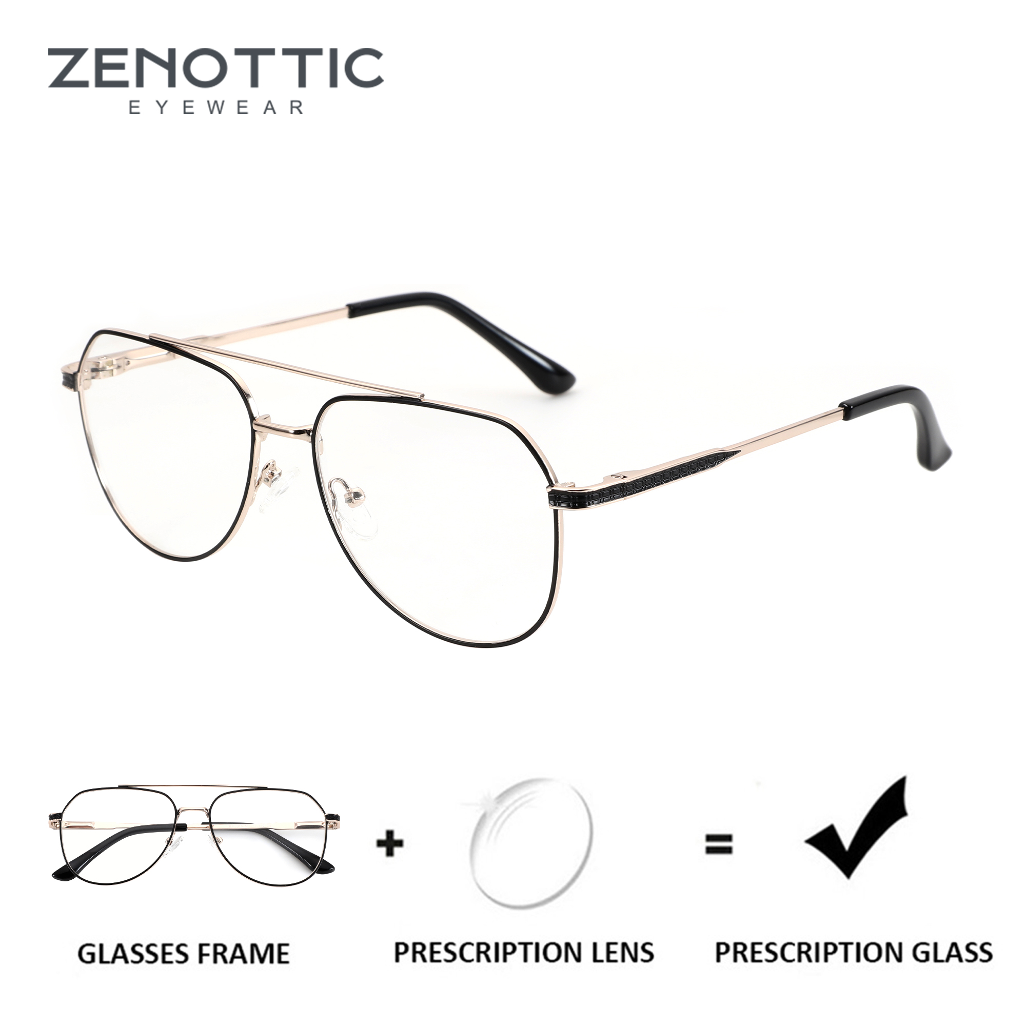 ZENOTTIC  2026 Fashion Aviator - огляд і ціна Mens Fashion Reading Glasses