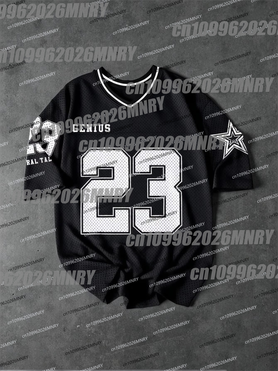 Summer Mesh T Shirt Number 23  - огляд і ціна Men'S Fashion V Neck T Shirts