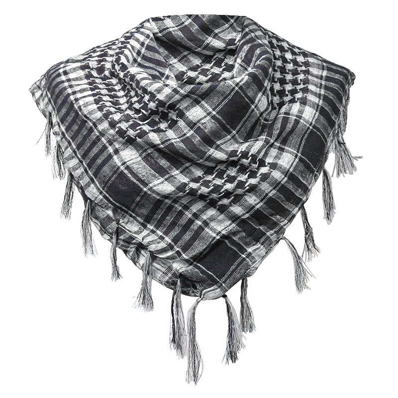 Houndstooth Scarf Plaid Hijab  - огляд і ціна Men Fashion Elegant