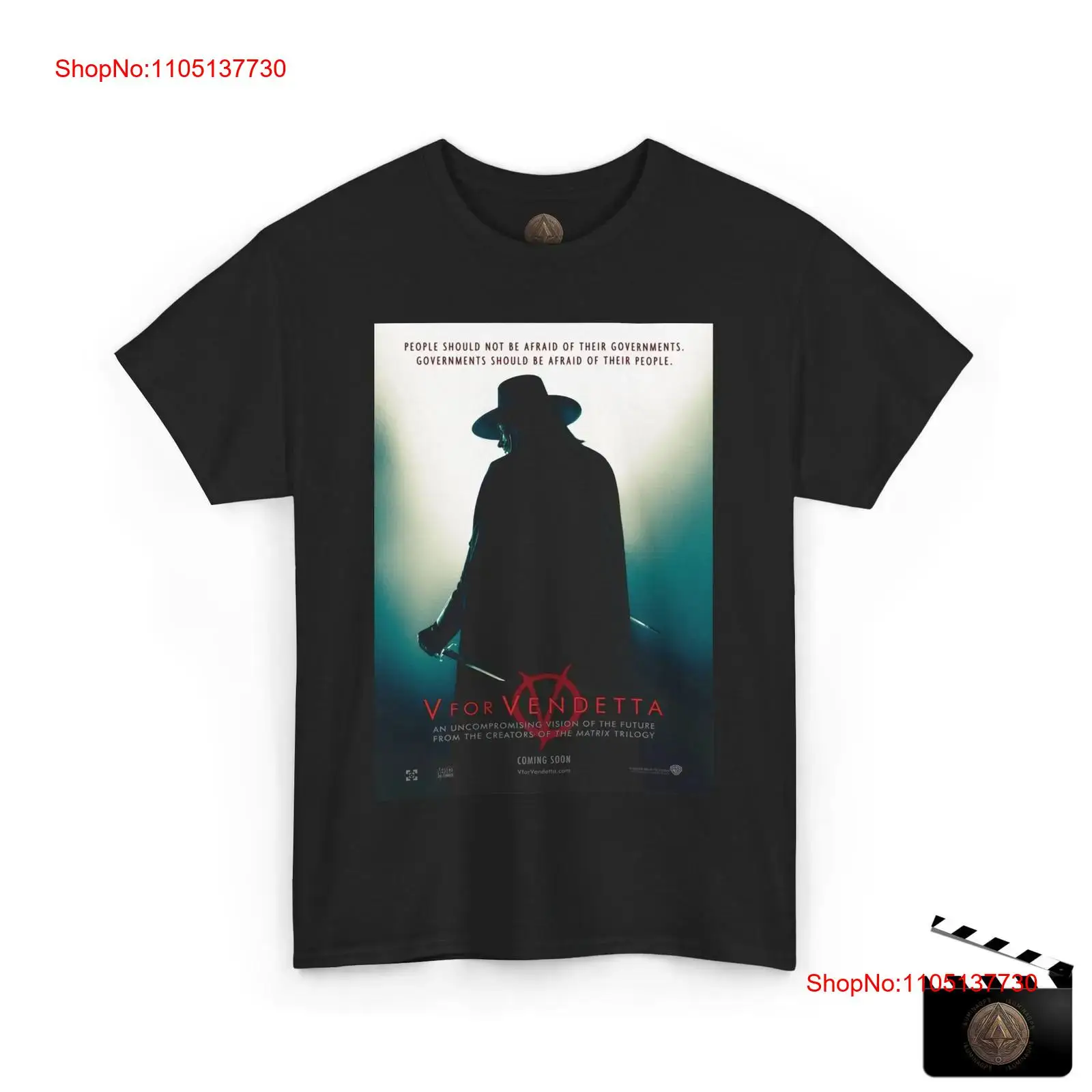 V For Vendetta Retro Movie Pos - огляд і ціна Men'S Fashion V Neck T Shirts