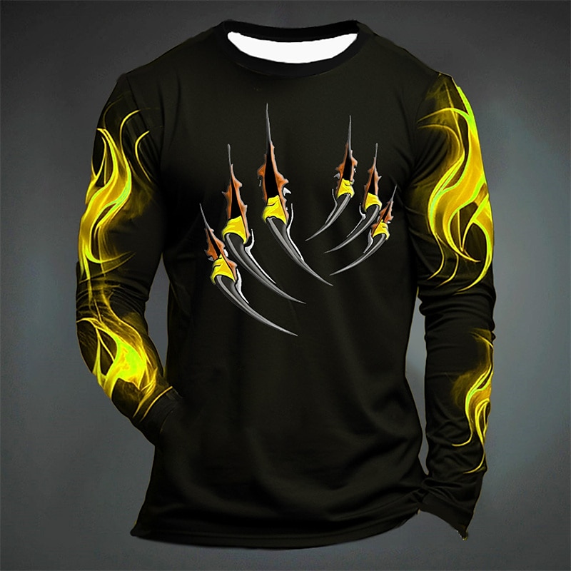 Funny Tiger Print T Shirt For  - огляд і ціна Men'S Spring Fashion