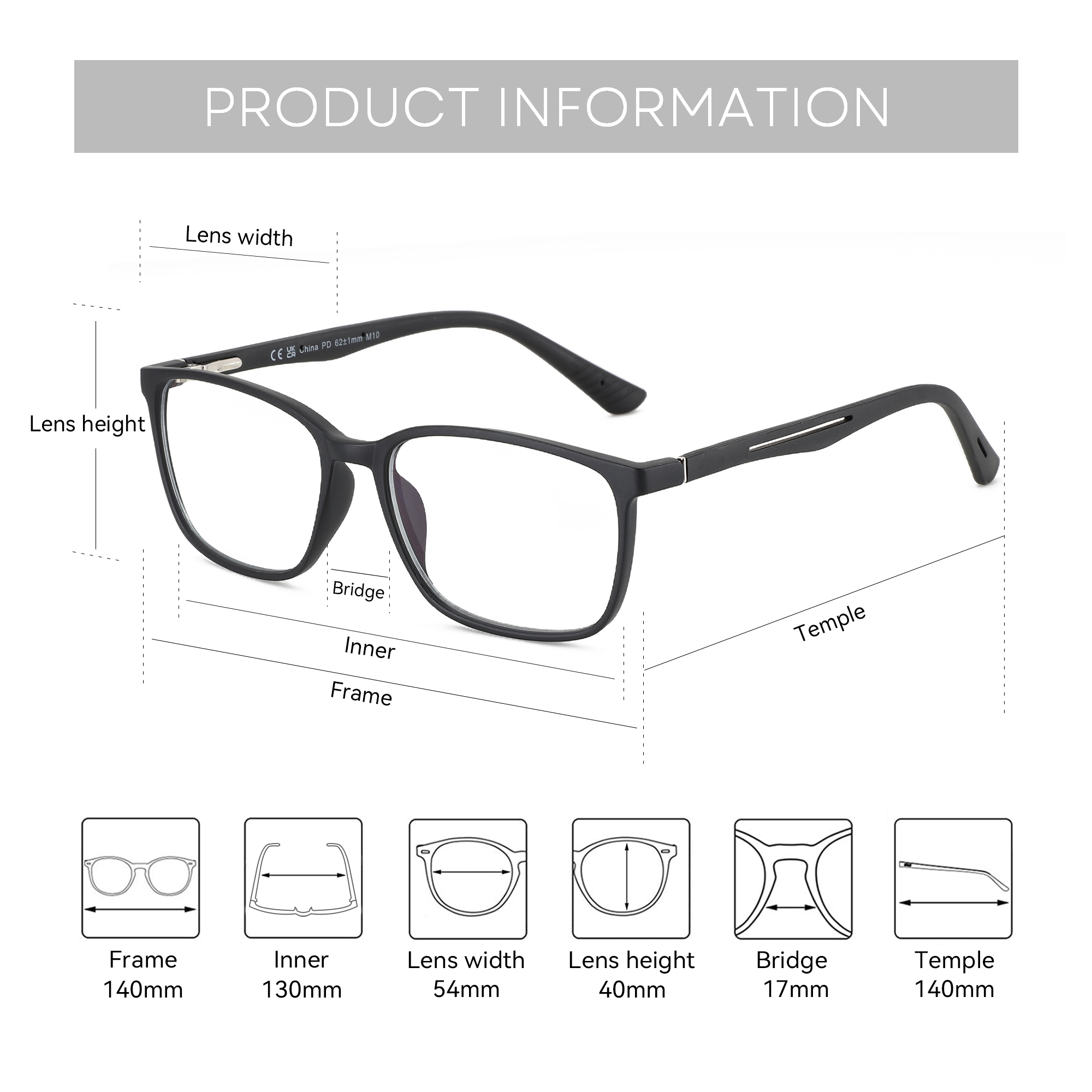 BLUEMOKY Rectangle Prescriptio - огляд і ціна Mens Fashion Reading Glasses