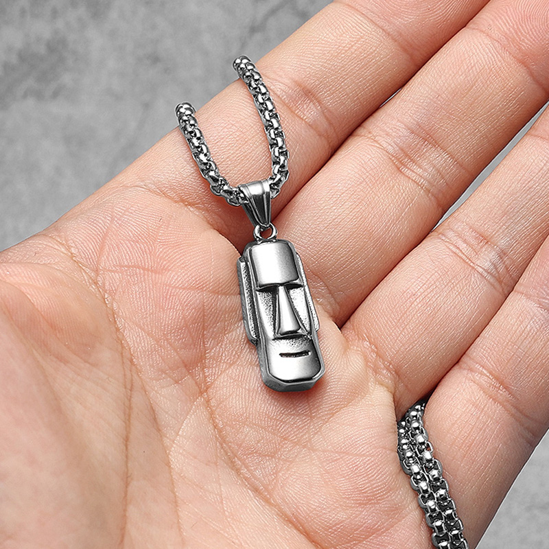 Moai Pendants Statue Necklaces - огляд і ціна Mens Xmas Fashion
