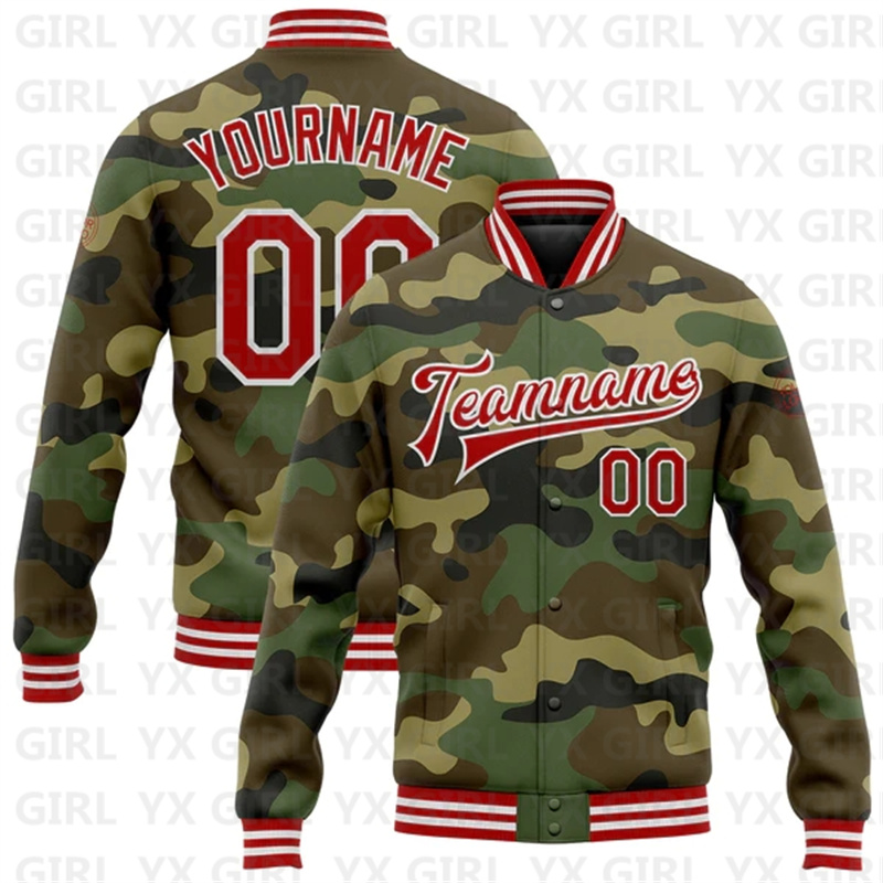 Custom Camo Purple-Gold Full-S - огляд і ціна Varsity Jacket Letterman