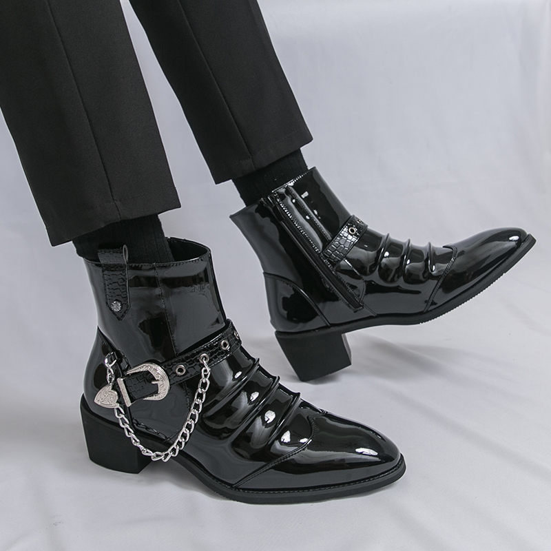 Fashion Side Zipper High Top M - огляд і ціна Men Fashion Elegant