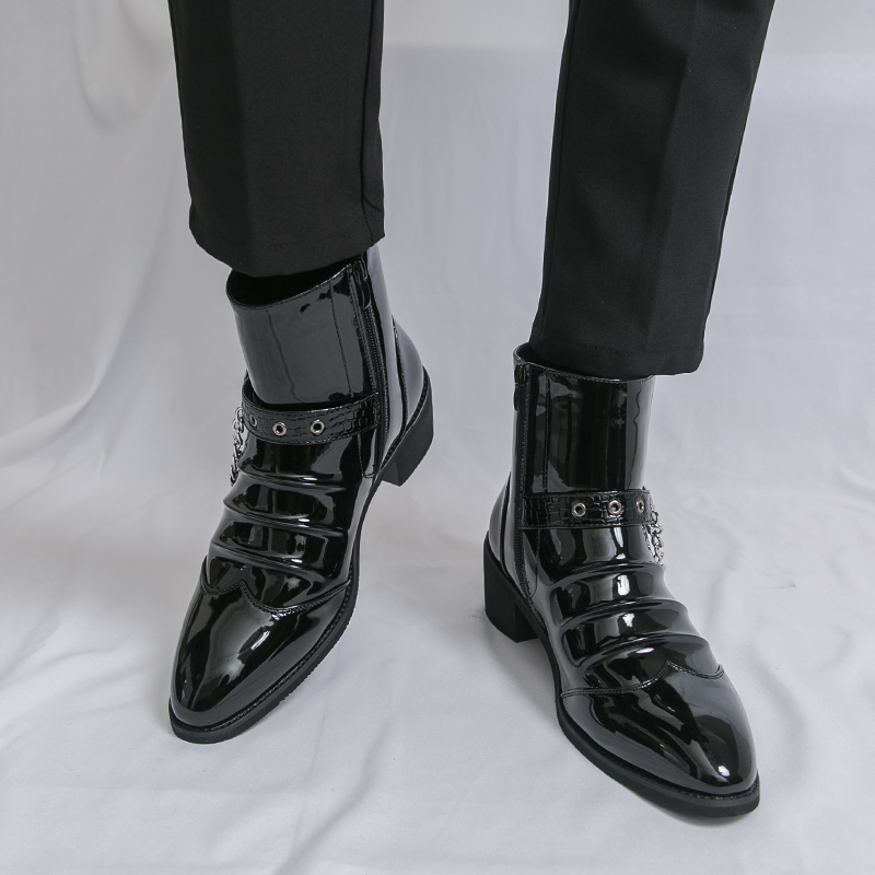 Fashion Side Zipper High Top M - огляд і ціна Men Fashion Elegant