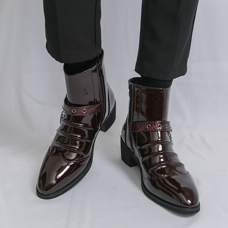 Fashion Side Zipper High Top M - огляд і ціна Men Fashion Elegant