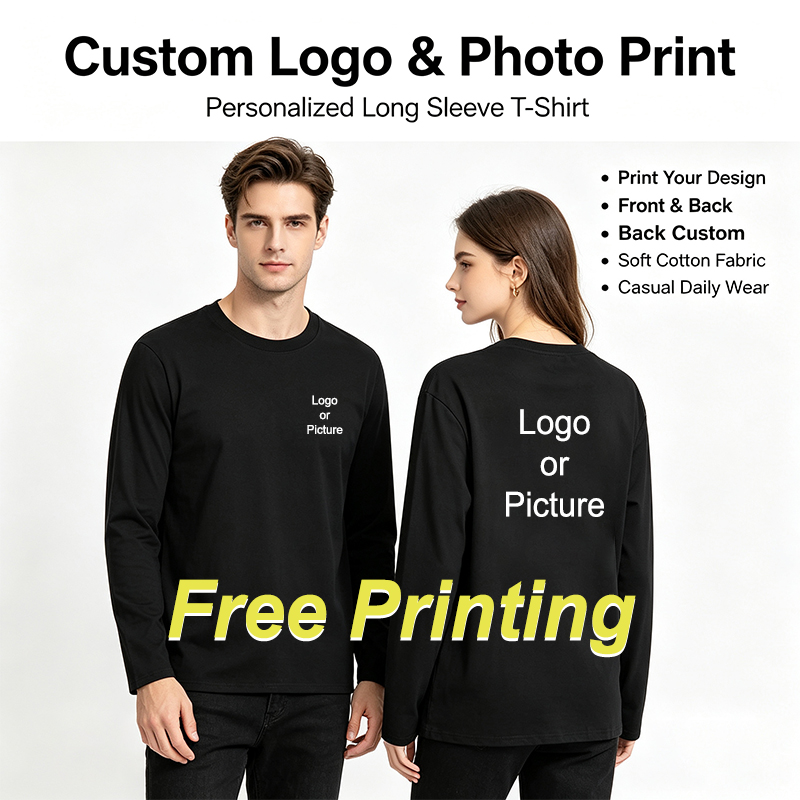 Customized Cotton Long Sleeve  - огляд і ціна Men'S Fashion Essentials
