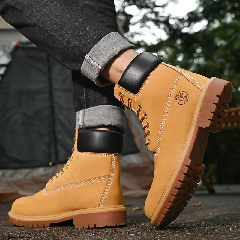 Boots Men High Top Boots High  - огляд і ціна Men'S Fashion Loafers