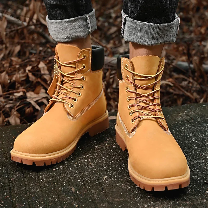 Boots Men High Top Boots High  - огляд і ціна Men'S Fashion Loafers