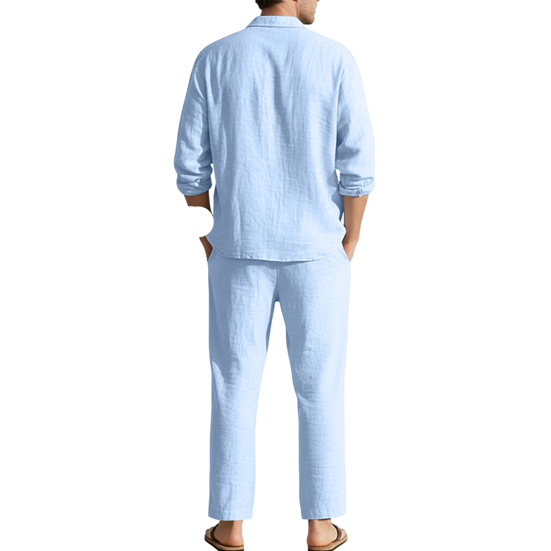 Spring Summer Linen Casual Set - огляд і ціна Men'S Fashion Loose Pants