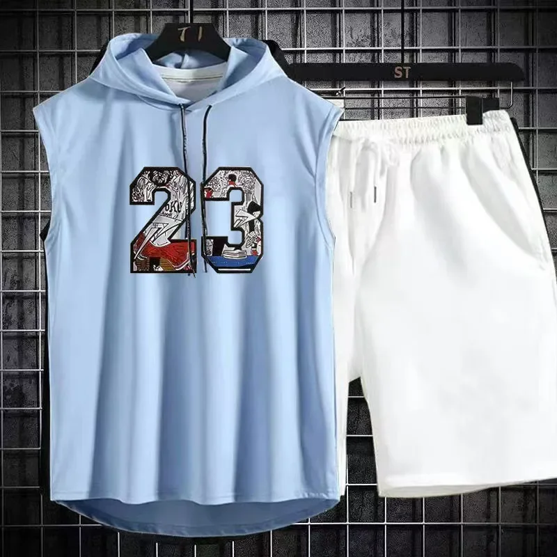 Brand  Summer Men's Two Piece  - огляд і ціна Men'S Fashion V Neck T Shirts