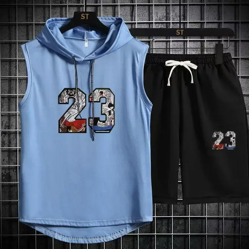 Brand  Summer Men's Two Piece  - огляд і ціна Men'S Fashion V Neck T Shirts